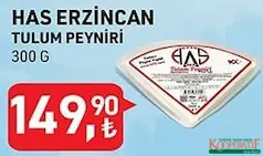 HAS ERZİNCAN TULUM PEYNİRİ 300 G HAS ERZİNCAN TULUM PEYNİRİ 300 G